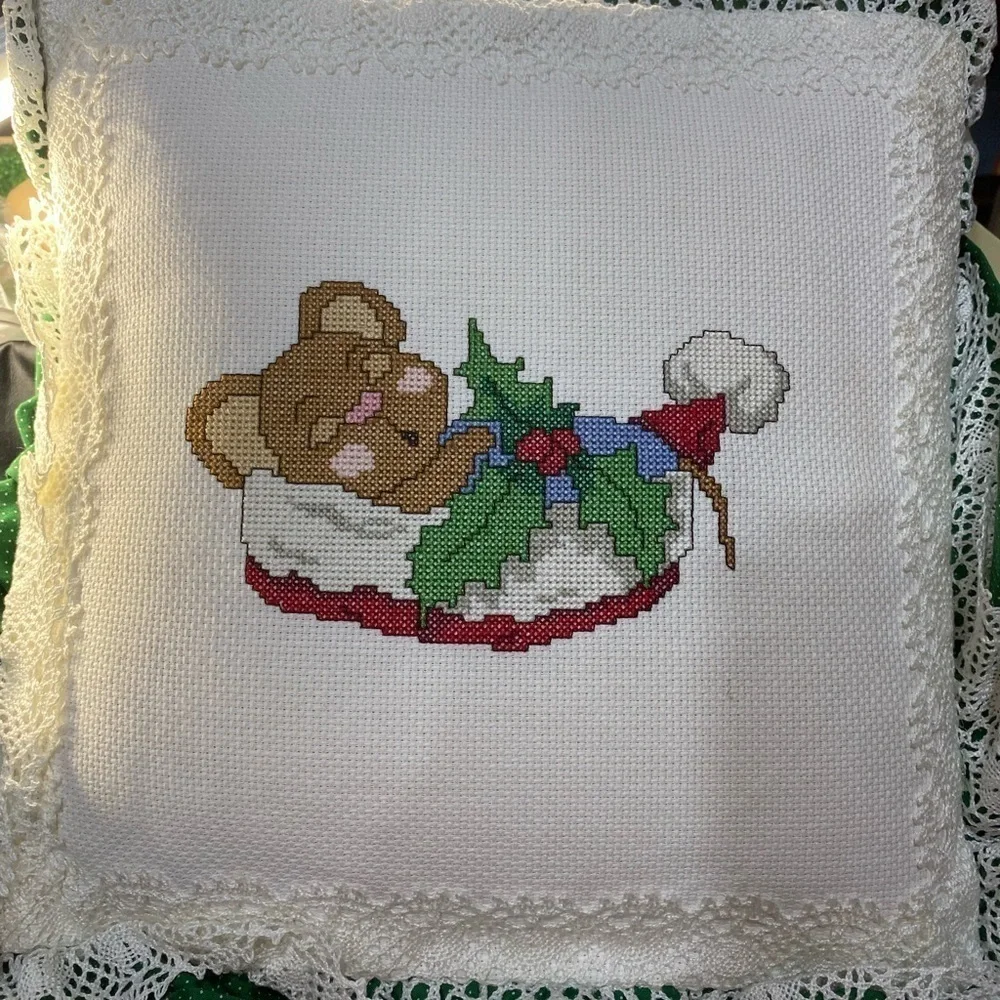 Vintage Christmas Pillow